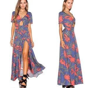 Tularosa Desi floral keyholewrap dress maxi Size M